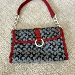Guess Red and Blue Clutch